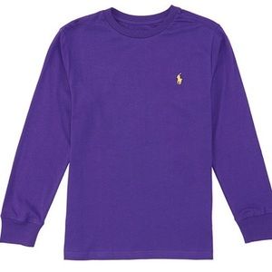 Polo Long sleeve cotton jersey crewneck t-shirt.